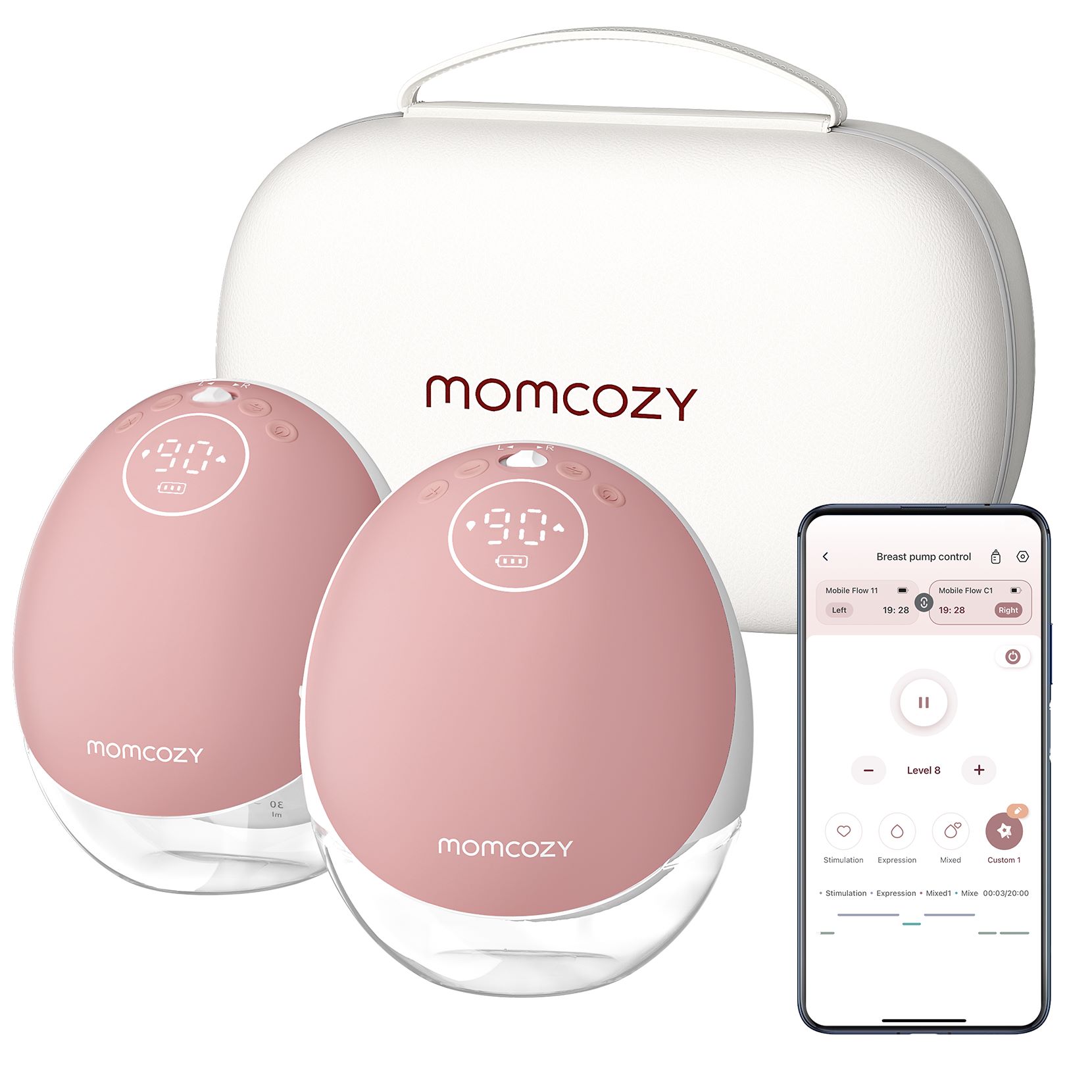 MOMCOZY Doppelte Milchpumpe