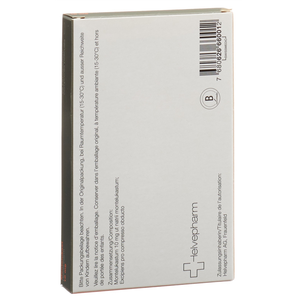 MONTELUKAST Helvepharm 10 mg, image 2 sur 2