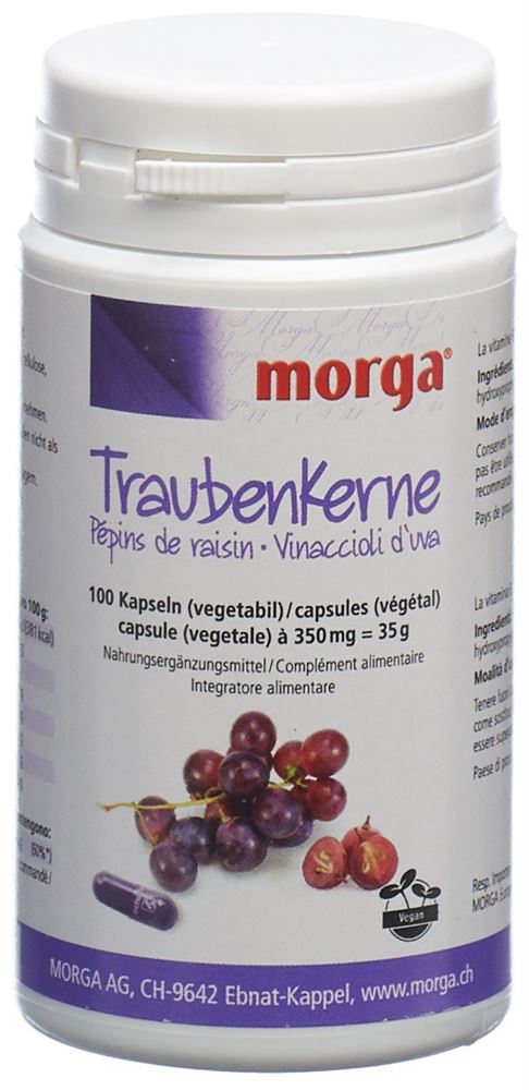 MORGA pépins de raisin capsules végétales, image principale