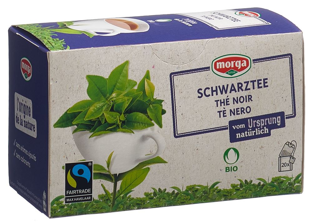 MORGA Schwarztee mit Hülle
