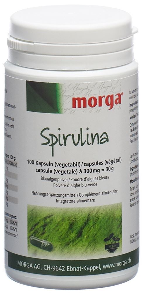 MORGA Spirulina capsules végétales, image principale