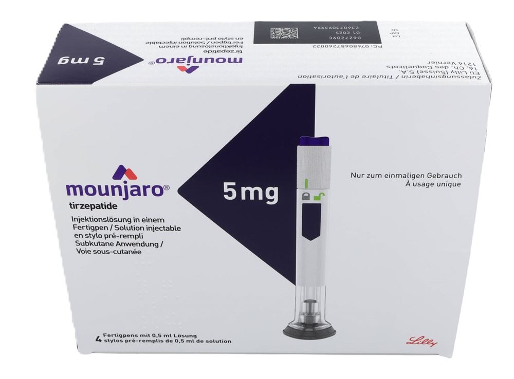 MOUNJARO Inj Lös 5 mg/0.5ml Fertigpen Fertpen 4 Stk, Hauptbild
