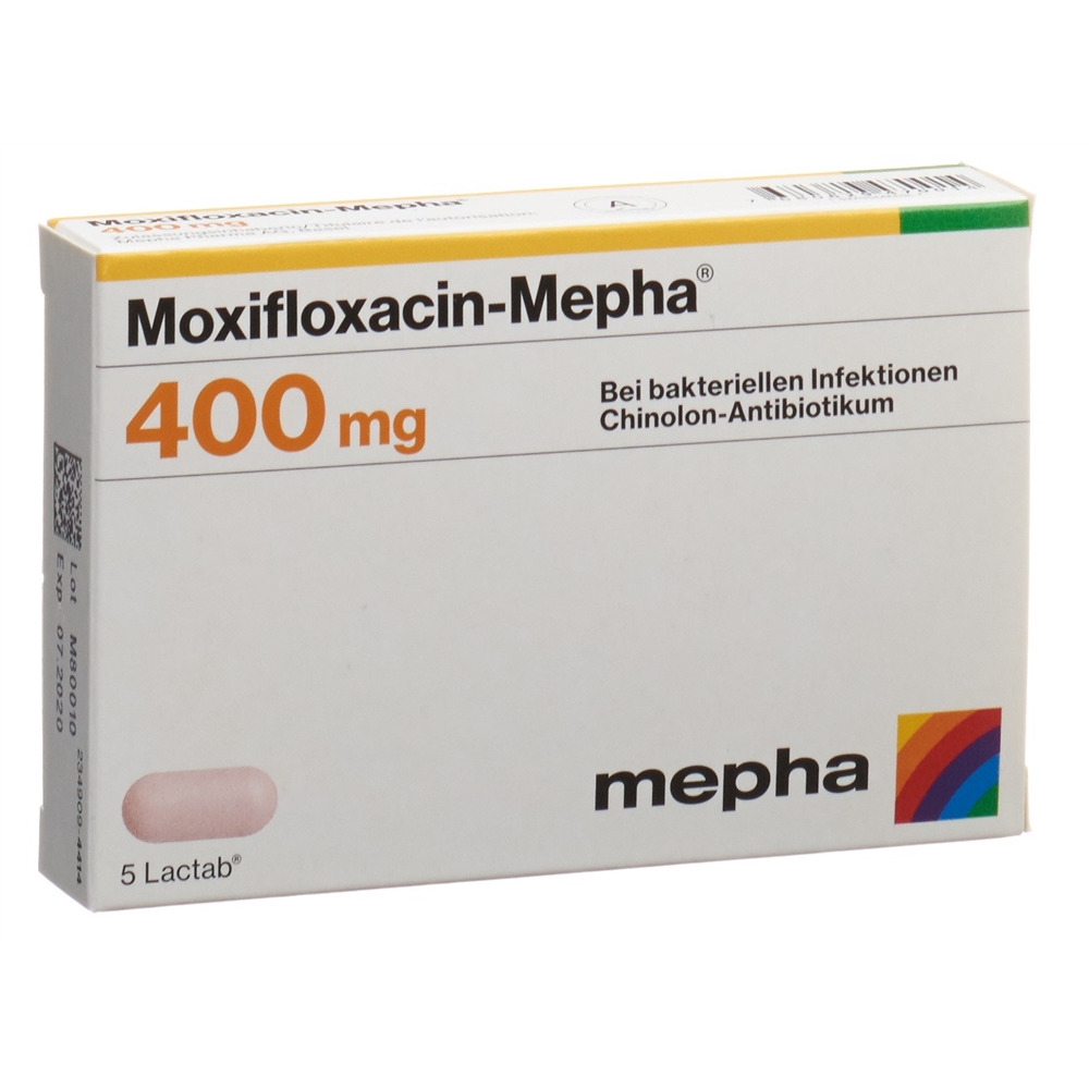 MOXIFLOXACINE Mepha 400 mg, Hauptbild