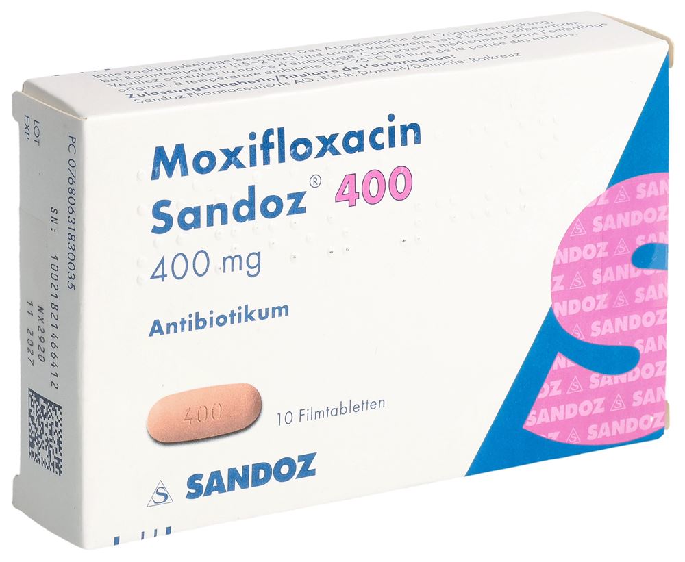 MOXIFLOXACINE Sandoz 400 mg, Hauptbild