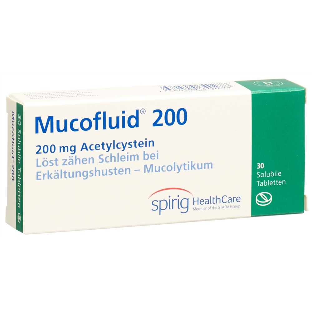 MUCOFLUID cpr 200 mg solubles blist 30 pce, image principale