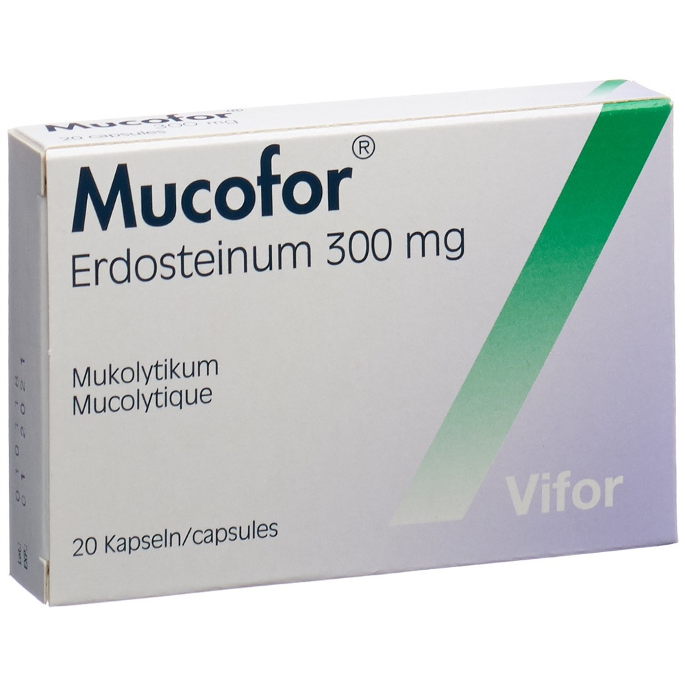 MUCOFOR Kaps 300 mg Blist 20 Stk, Hauptbild