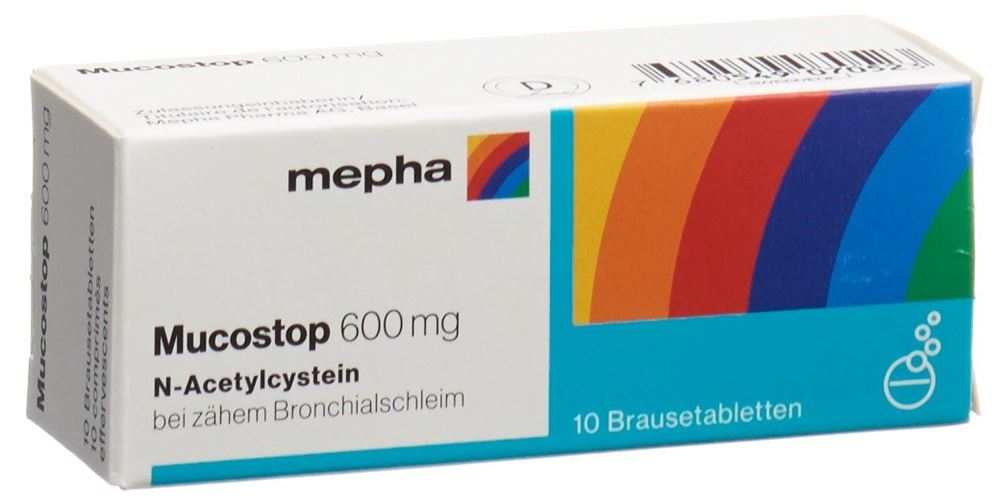 MUCOSTOP Brausetabl 600 mg Ds 10 Stk