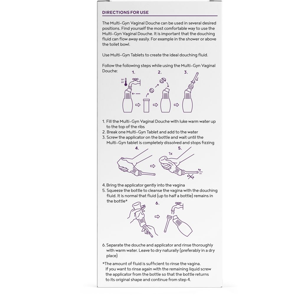 MULTI-GYN combi douche vaginale + comprimés effervescents, image 3 sur 5