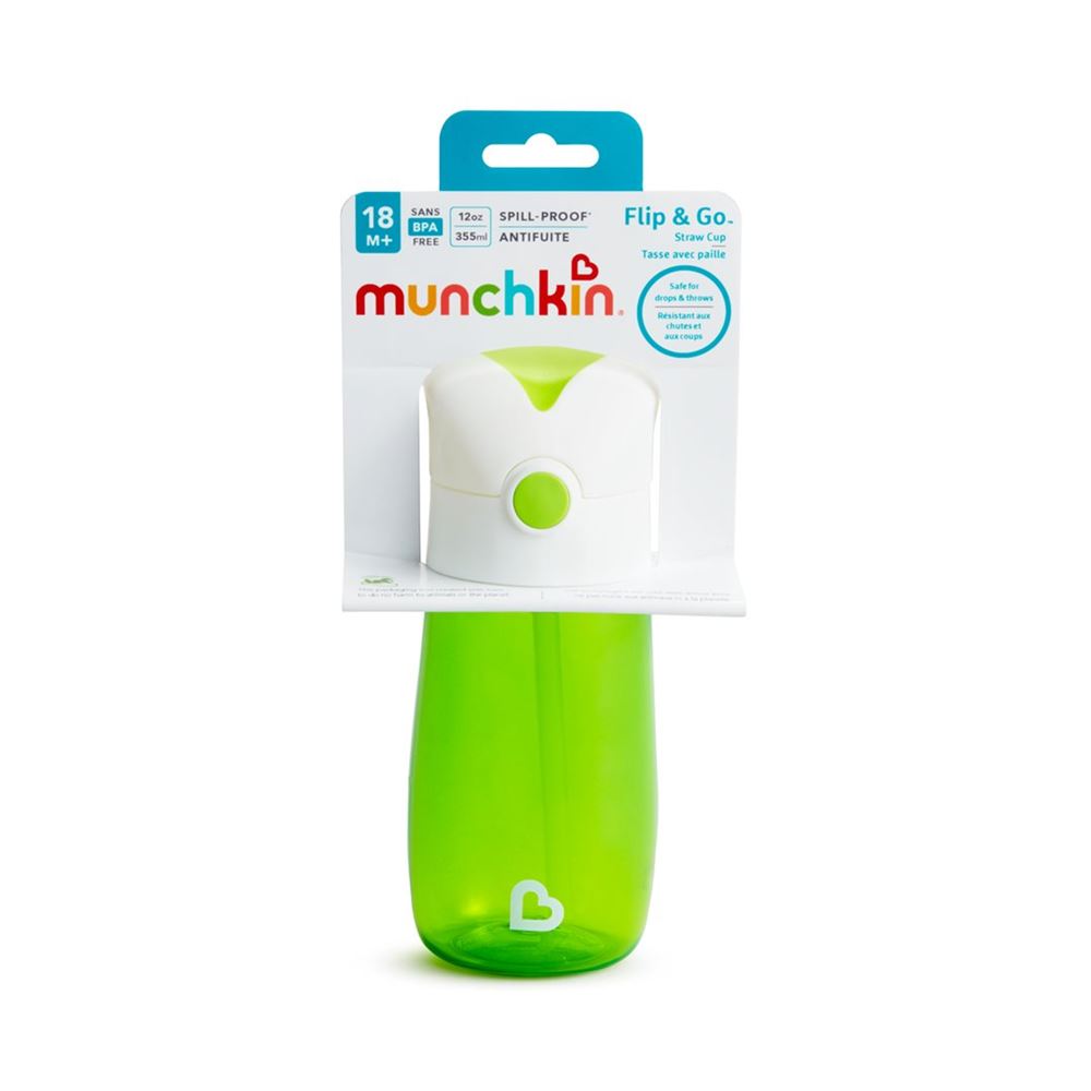 MUNCHKIN Flip & Go Trinkhalm Flasche