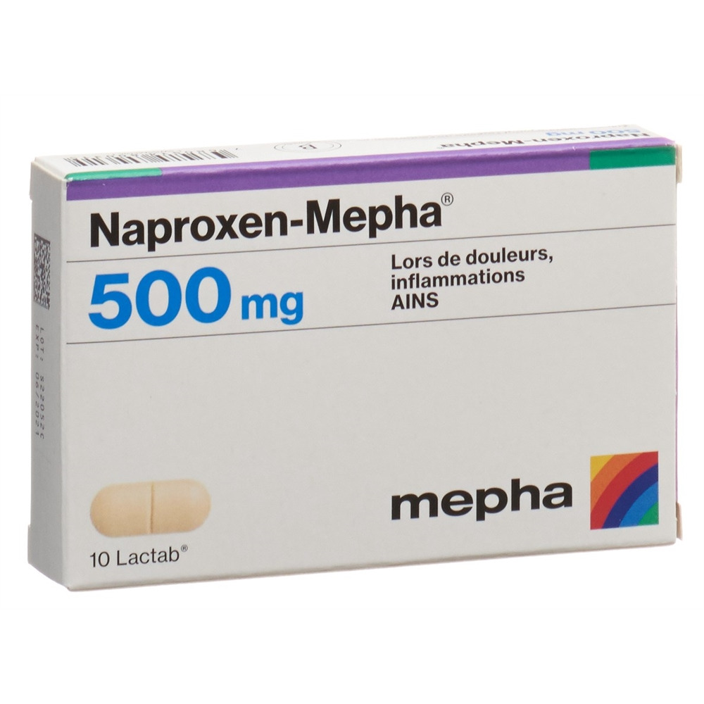 NAPROXENE Mepha 500 mg, image 2 sur 2