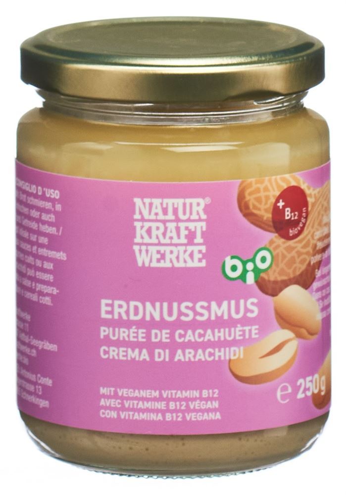 NATURKRAFTWERKE Purée de cacahuètes avec B12