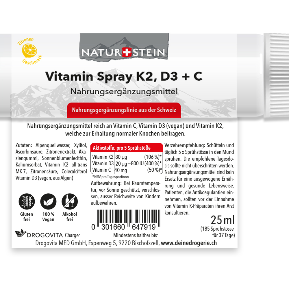 NATURSTEIN Vitamin K2 D3 + C, Bild 2 von 3