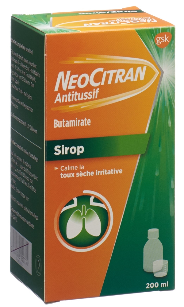 NEOCITRAN Antitussif 15 mg/10ml, image 2 sur 3