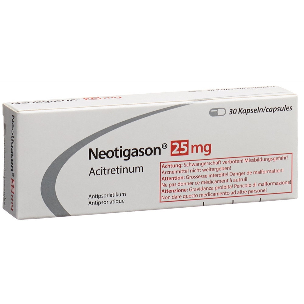 NEOTIGASON Kaps 25 mg Blist 30 Stk, Hauptbild