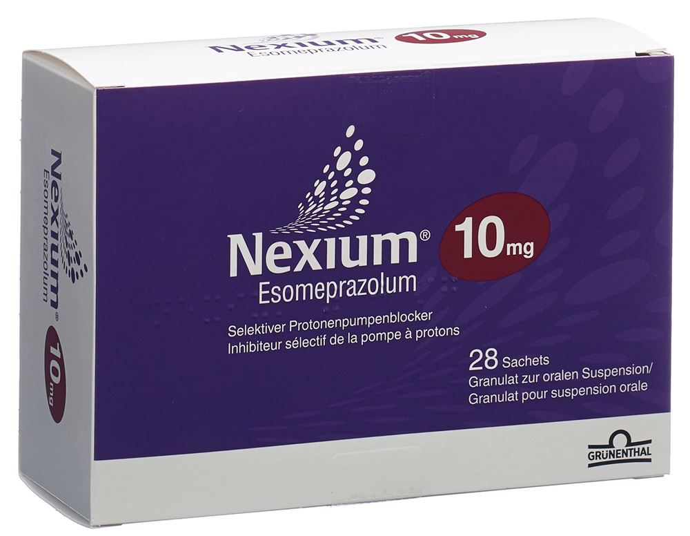 NEXIUM gran 10 mg pour suspension orale sach 28 pce