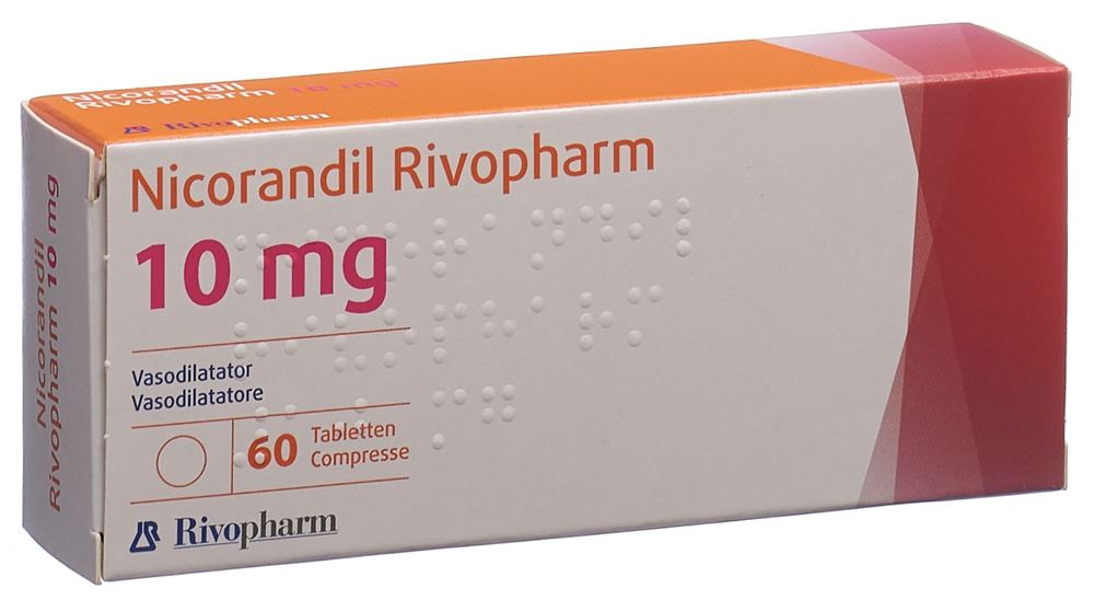 NICORANDIL Rivopharm 10 mg, Hauptbild NICORANDIL Rivopharm 10 mg, Hauptbild