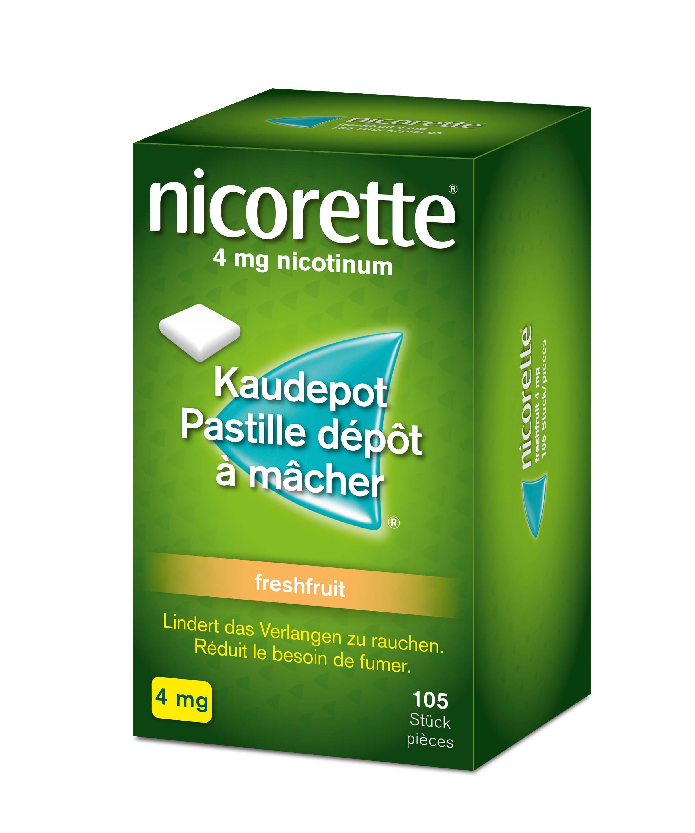 NICORETTE Freshfruit Kaudepots 4 mg