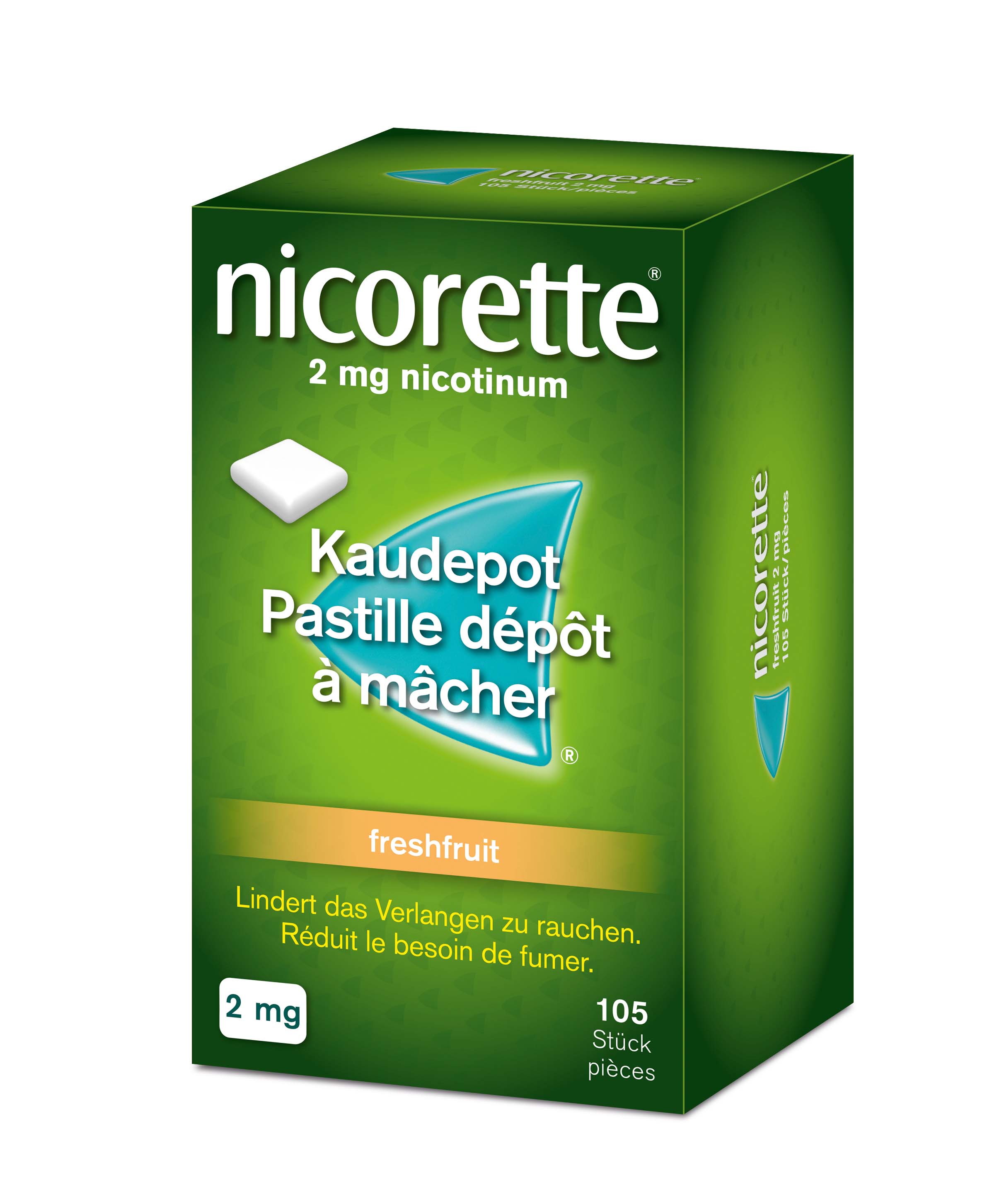 NICORETTE Freshfruit pastilles dépôt à mâcher 2 mg, image principale