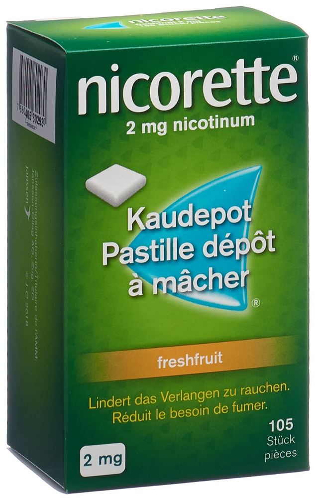 NICORETTE Freshfruit pastilles dépôt à mâcher 2 mg