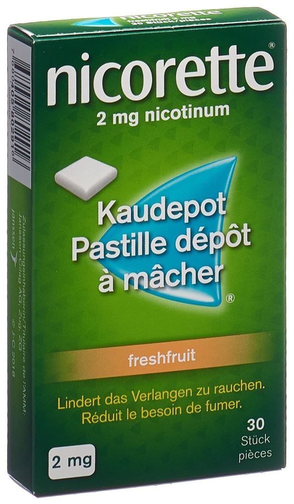 NICORETTE Freshfruit pastilles dépôt à mâcher 2 mg