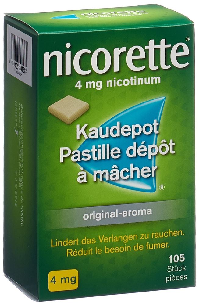NICORETTE Original pastilles dépôt à mâcher 4 mg