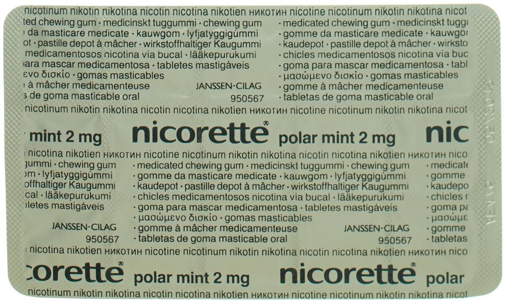 NICORETTE Polar Mint pastilles dépôt à mâcher 2 mg, image 2 sur 3