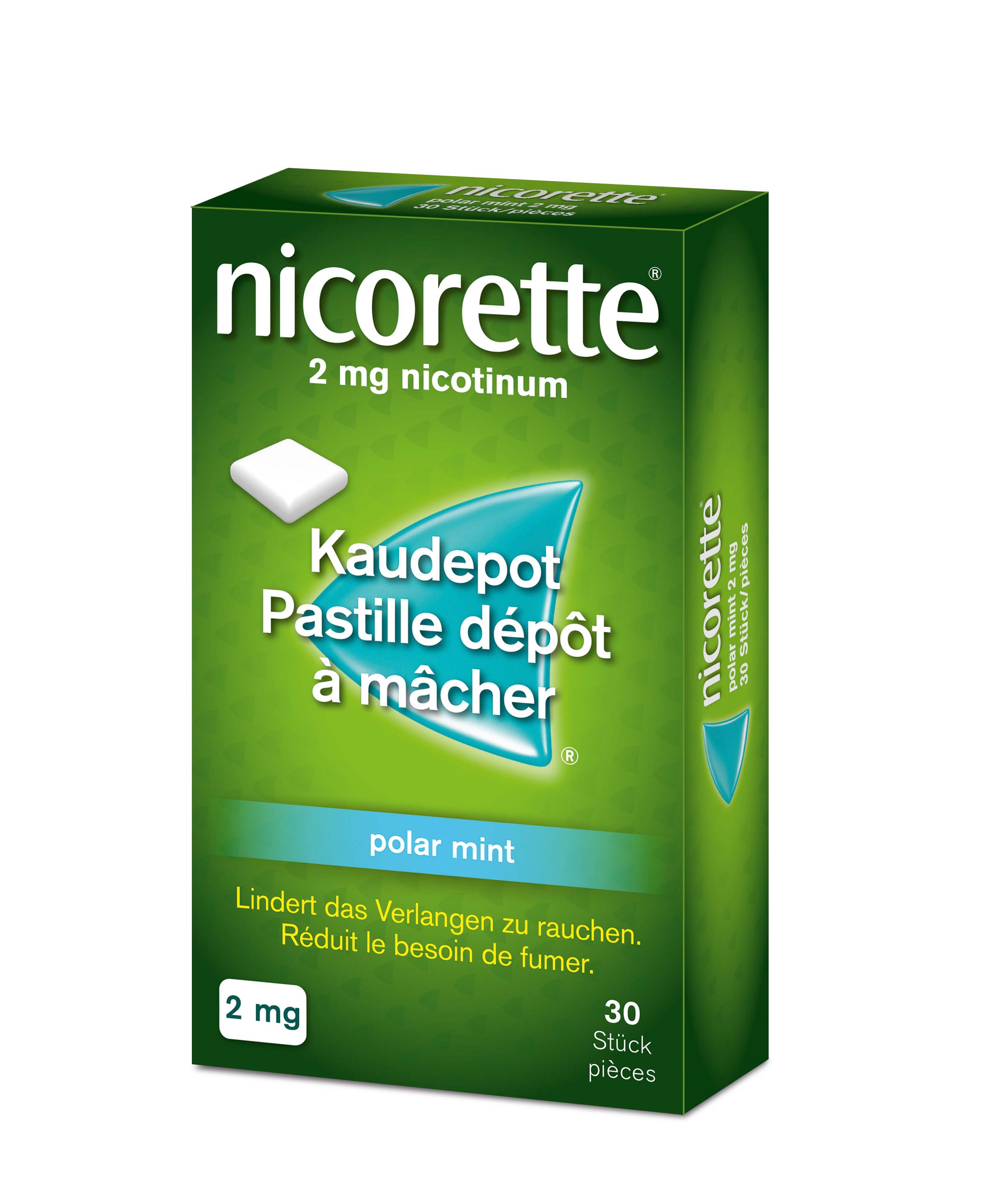 NICORETTE Polar Mint pastilles dépôt à mâcher 2 mg