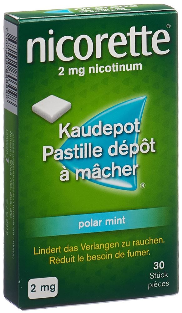 NICORETTE Polar Mint pastilles dépôt à mâcher 2 mg