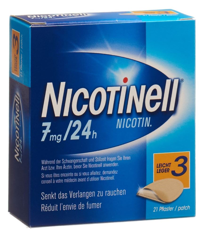 NICOTINELL 3 léger 7 mg/24h