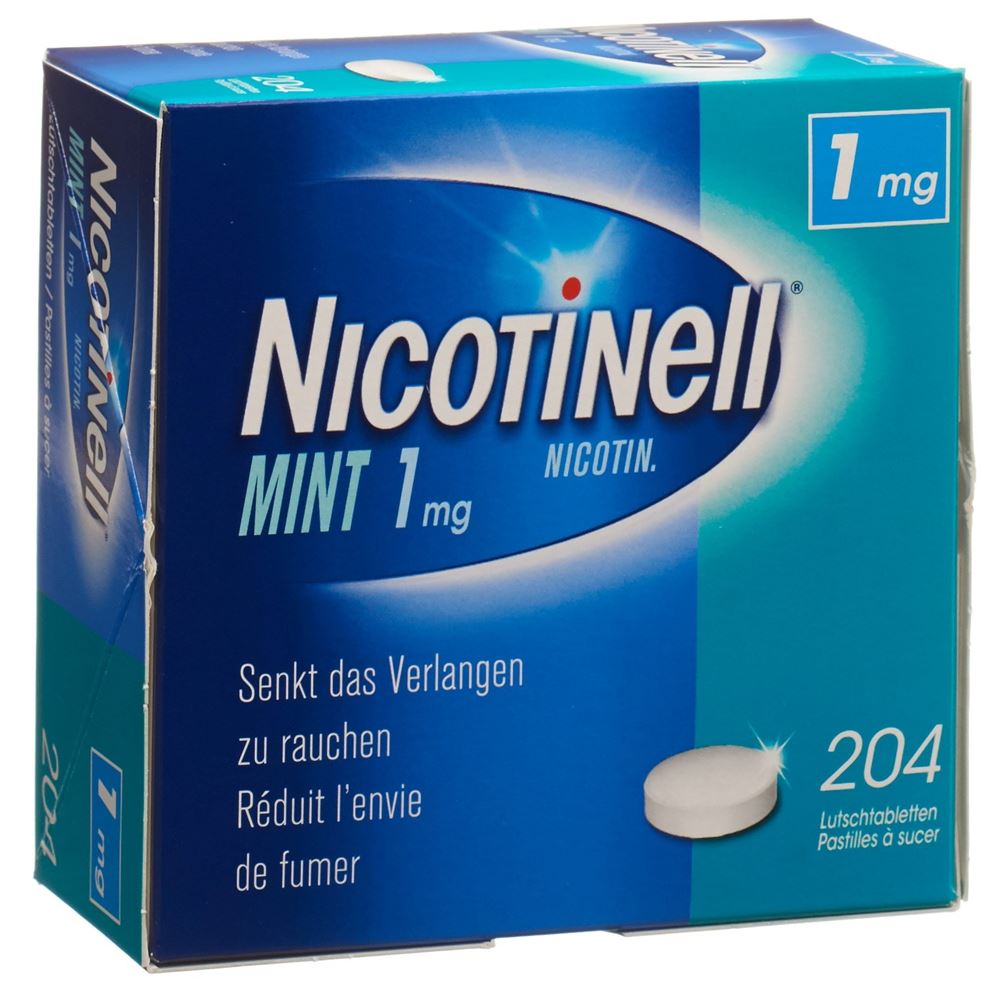 NICOTINELL cpr sucer 1 mg mint blist 204 pce