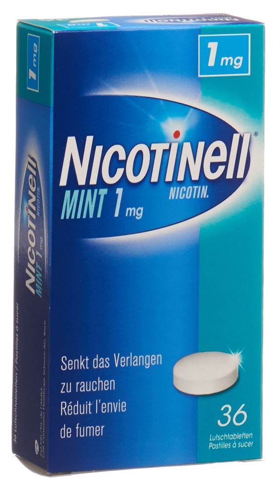 NICOTINELL cpr sucer 1 mg mint blist 36 pce