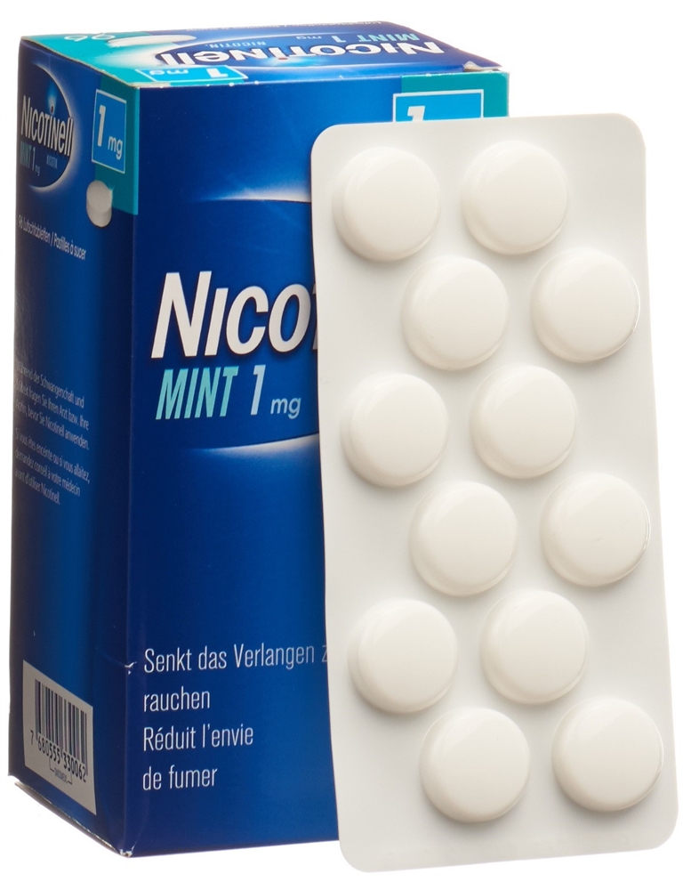 NICOTINELL cpr sucer 1 mg mint blist 96 pce, image 2 sur 4