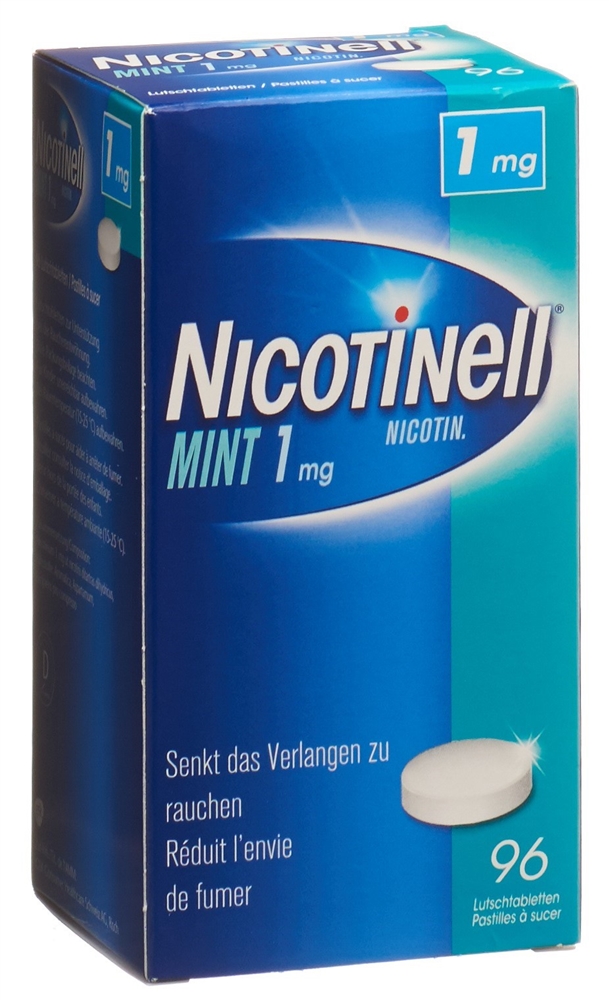 NICOTINELL cpr sucer 1 mg mint blist 96 pce, image 4 sur 4