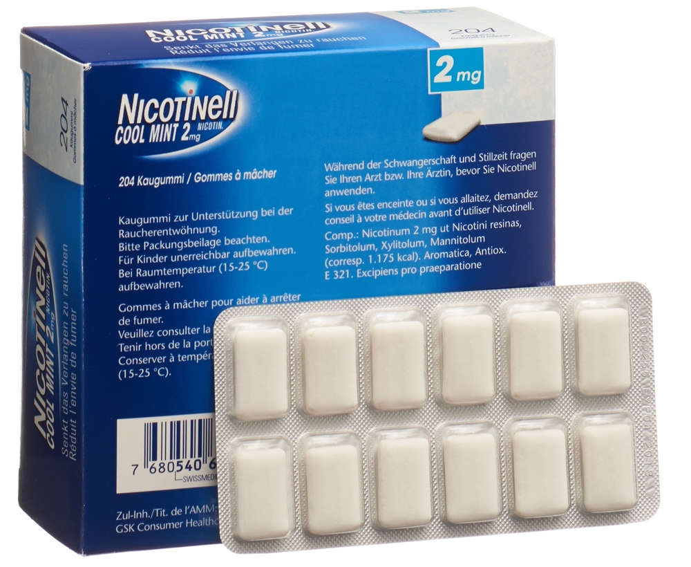 NICOTINELL Gum 2 mg, image 3 sur 4