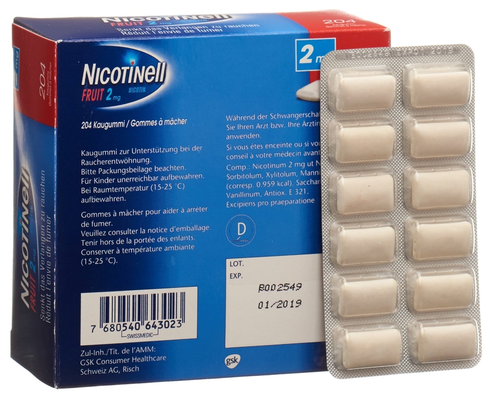 NICOTINELL Gum 2 mg, image 3 sur 4