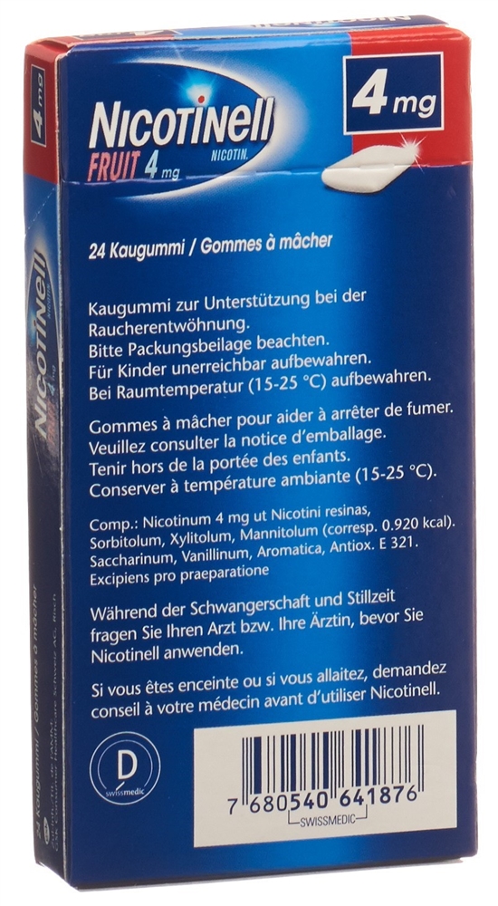 NICOTINELL Gum 4 mg, Bild 4 von 4