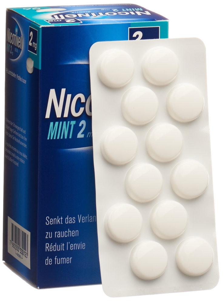 NICOTINELL Lutschtabl 2 mg mint Blist 96 Stk, Bild 2 von 4