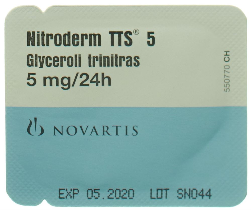NITRODERM TTS 5 mg/24h Btl 10 Stk