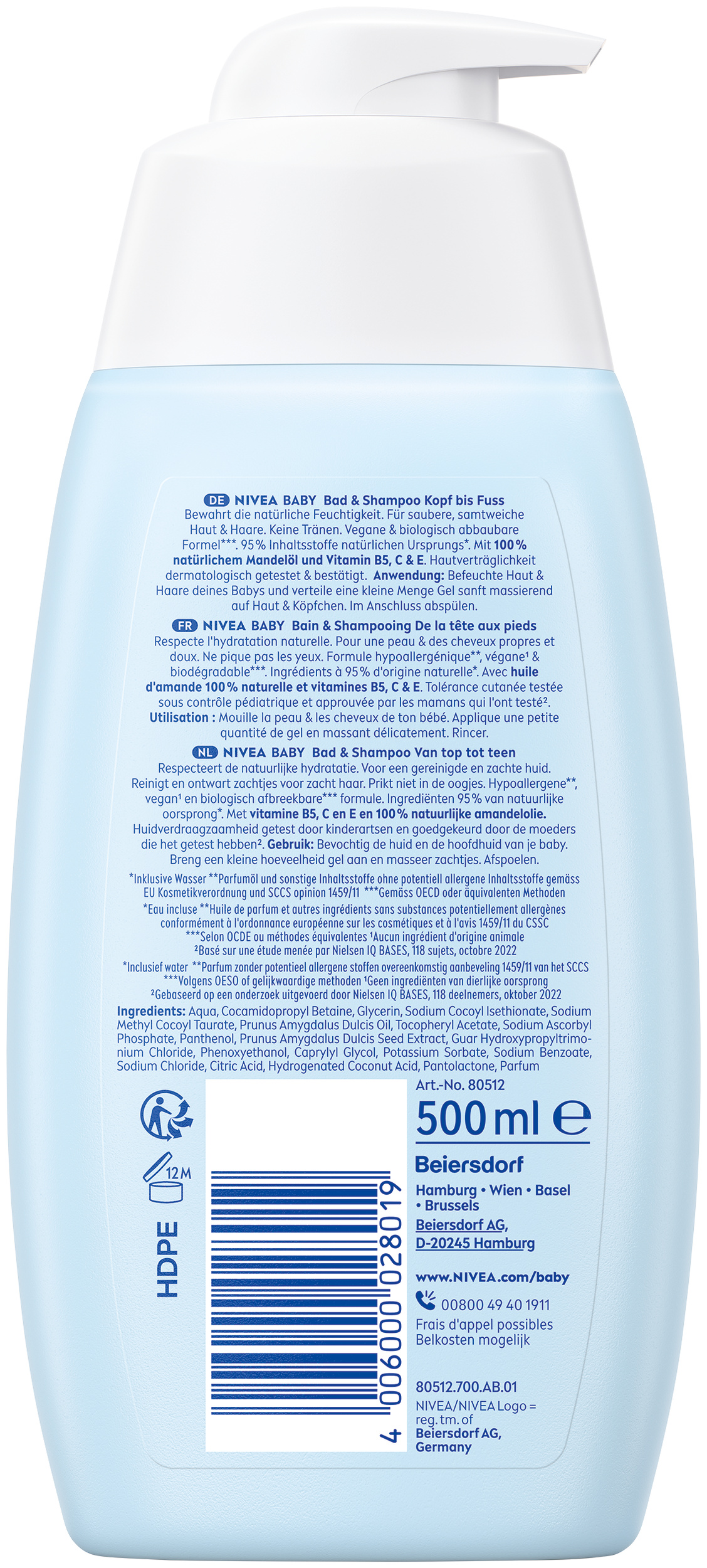 Nivea BABY bain & shampooing, image 2 sur 2