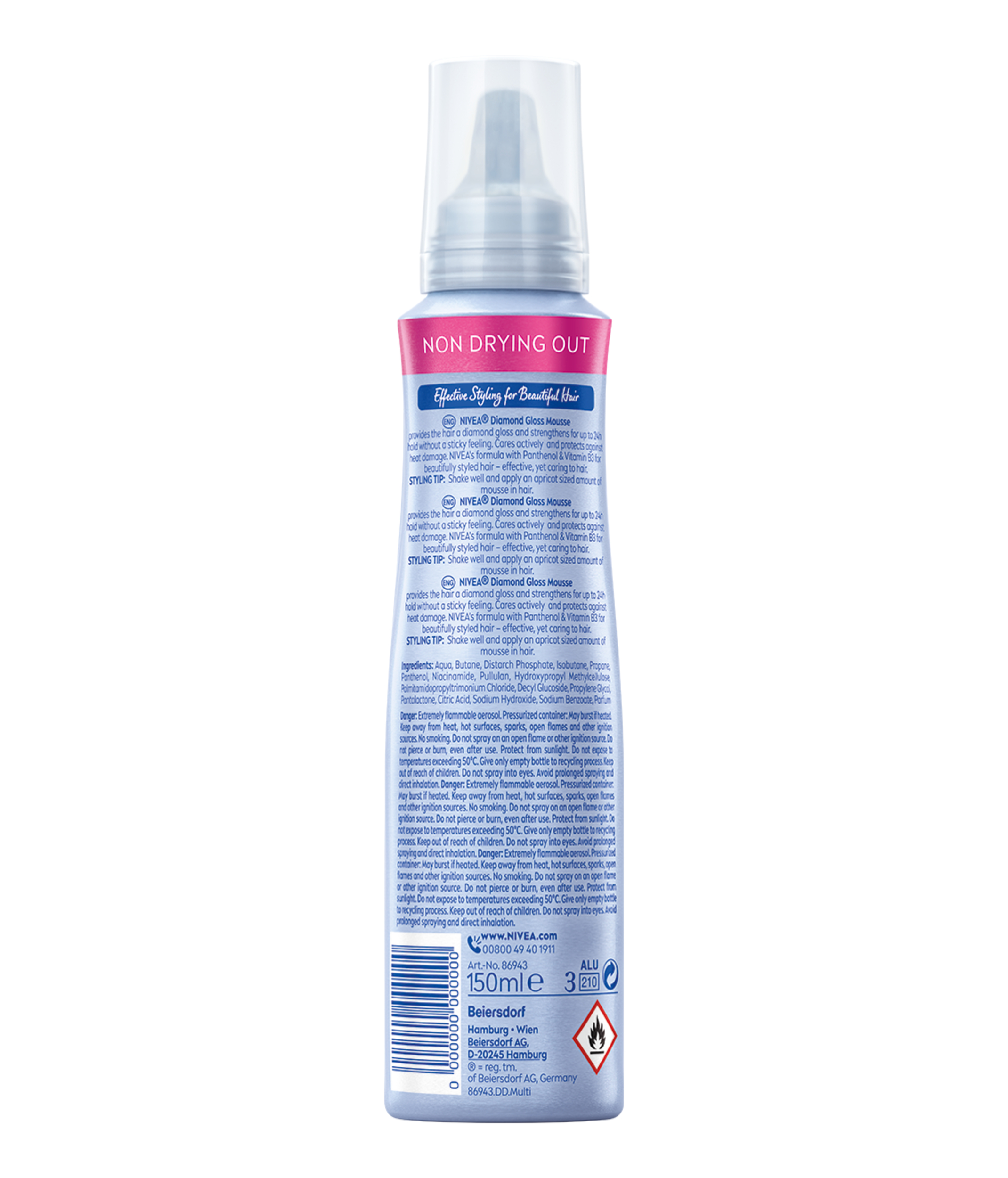 Nivea Diamond Gloss Care Schaumfestiger, Bild 2 von 2