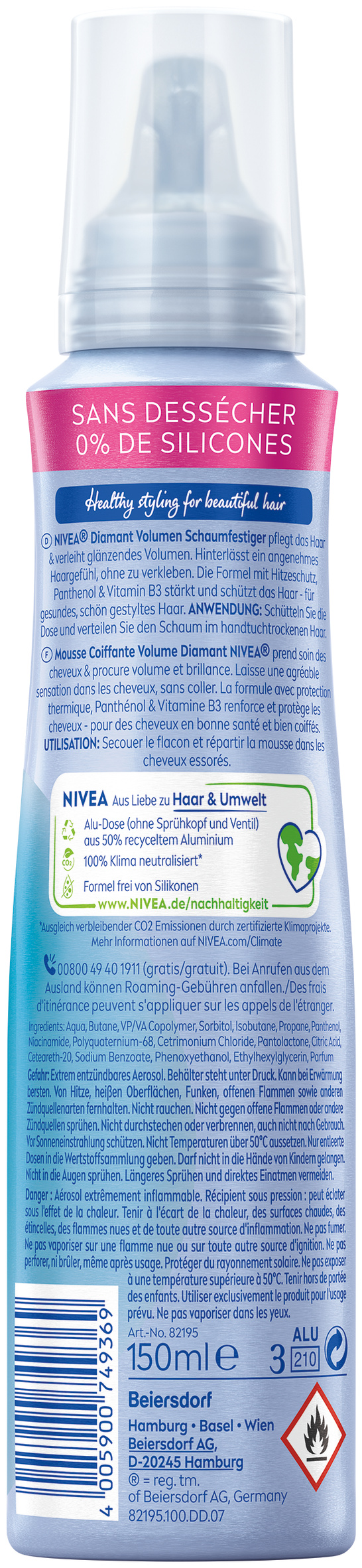 Nivea Mousse Coiffante, image 2 sur 3