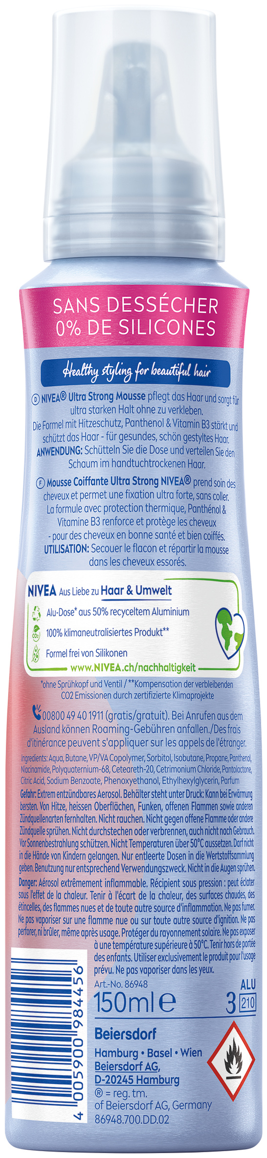 Nivea Mousse Coiffante, image 2 sur 2