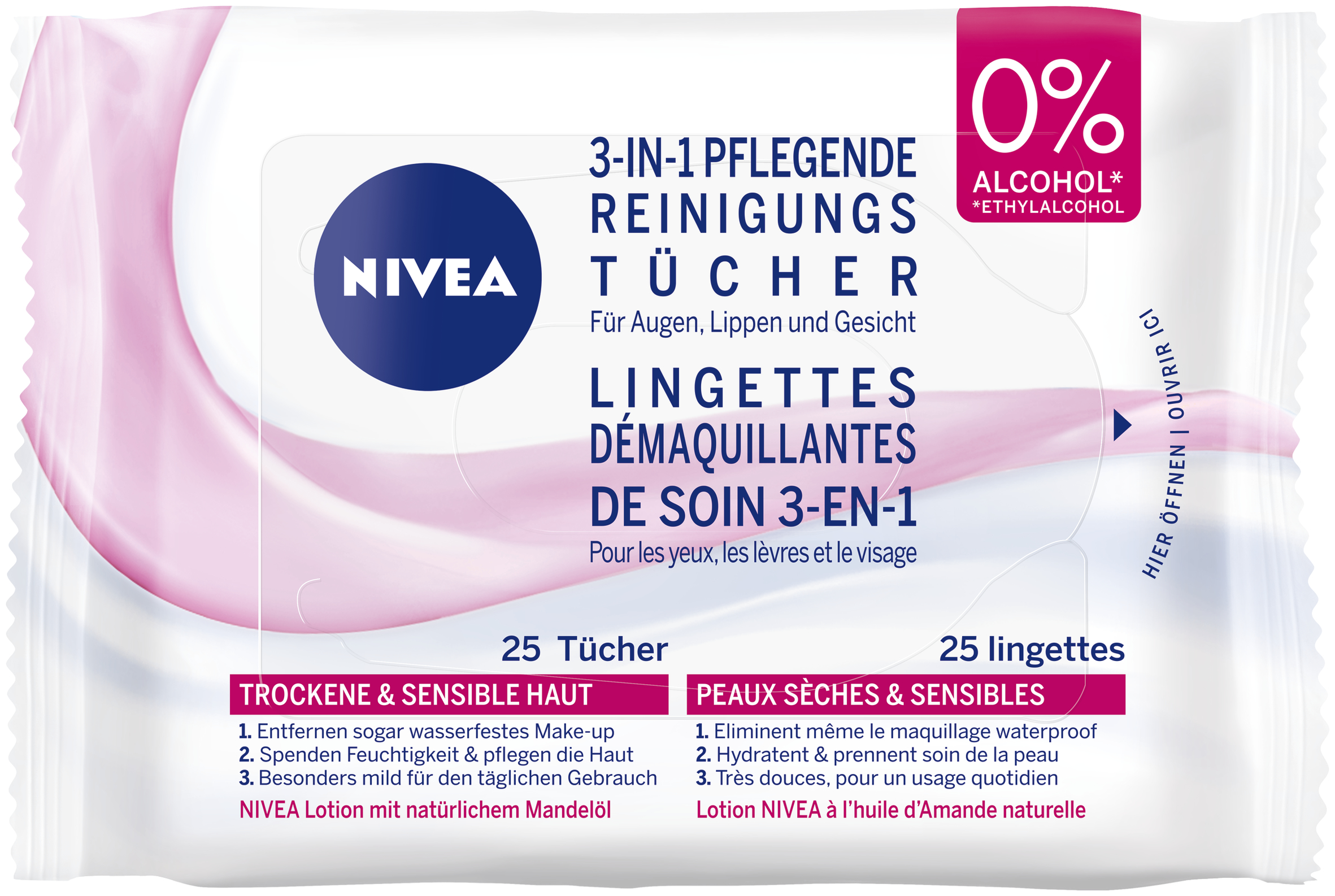 Nivea lingettes démaquillantes