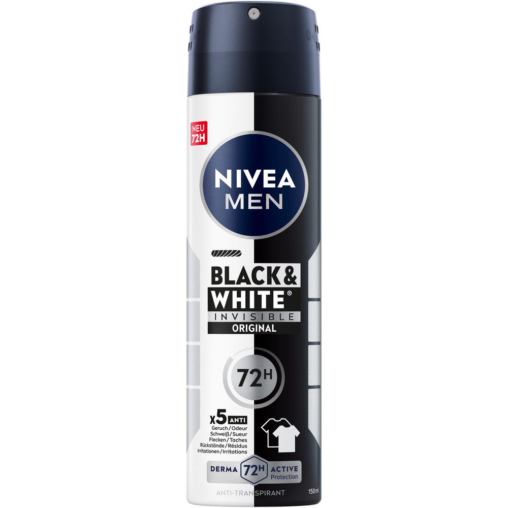 Nivea MEN déo invisible black & white, image principale