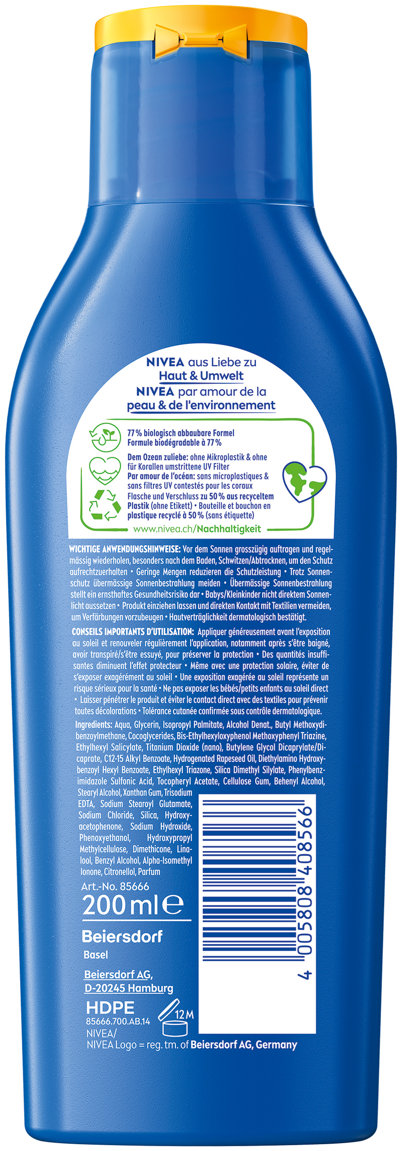 Nivea Sun Protect & Moisture Lait Solaire de Soin, image 2 sur 2