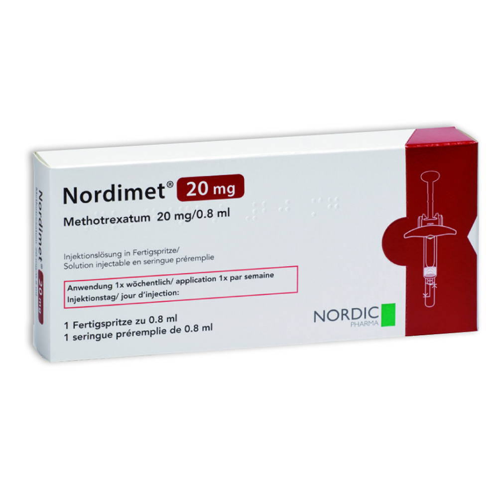 NORDIMET sol inj 20 mg/0.8ml seringue préremplie ser pré 1 pce, image principale