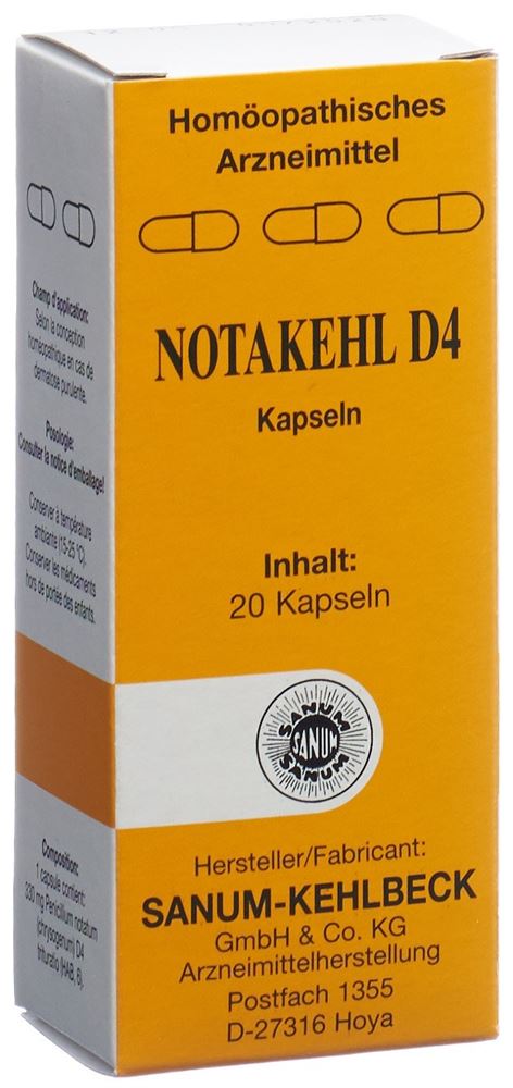 Notakehl Kaps 4 D Blist 20 Stk, Hauptbild