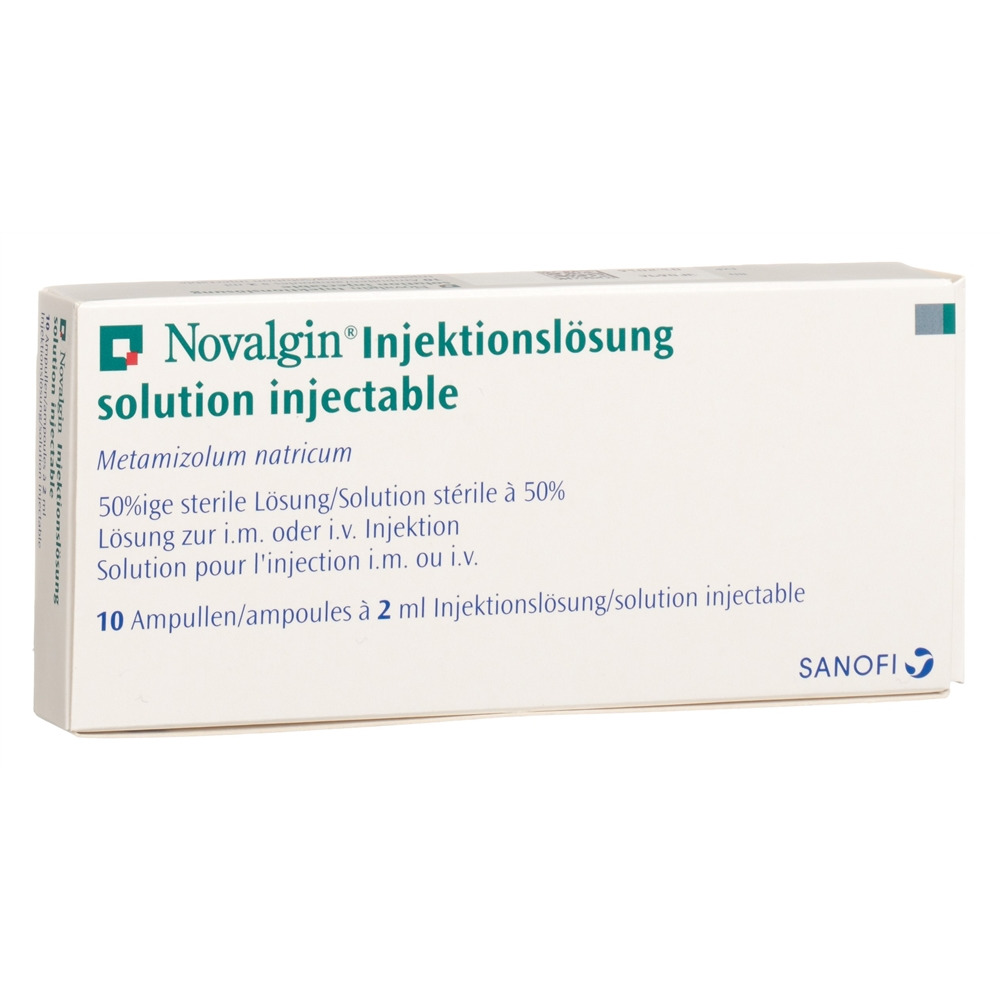 NOVALGIN Inj Lös 1 g/2ml i.m./i.v Amp 2 ml, Hauptbild