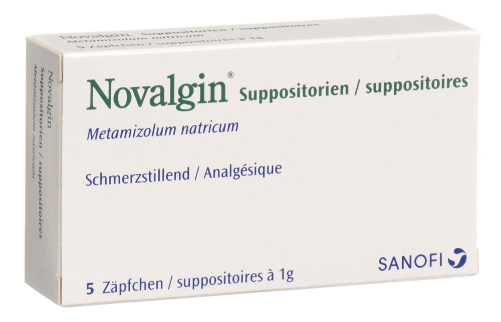 NOVALGIN supp 1 g adult 5 pce, image principale