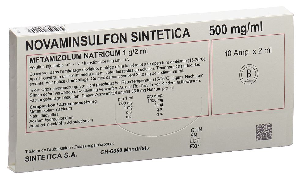 NOVAMINSULFON Sintetica 1 g/2ml